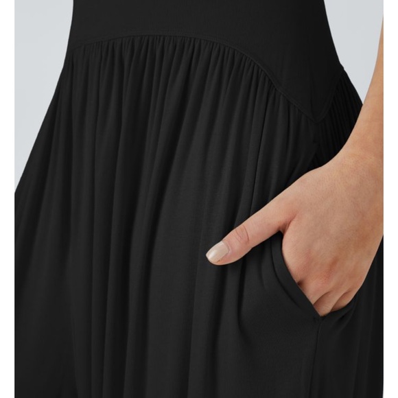 NWT Tube Top Style Side Pocket Jumpsuit HALARA SIZE S. Haram style. Stretchy! - Picture 8 of 9